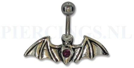 Navelpiercing vleermuis paars