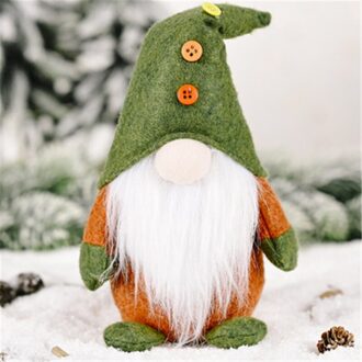 Navidad 2022 Handgemaakte Kerst Elf Pop Staande Zweedse Gnome Tomte Ornamenten Kerst Decoratie Woondecoratie Accessoires A-1