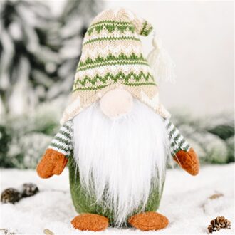 Navidad 2022 Handgemaakte Kerst Elf Pop Staande Zweedse Gnome Tomte Ornamenten Kerst Decoratie Woondecoratie Accessoires A-2