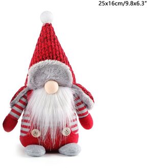 Navidad 2022 Handgemaakte Kerst Elf Pop Staande Zweedse Gnome Tomte Ornamenten Kerst Decoratie Woondecoratie Accessoires B-1