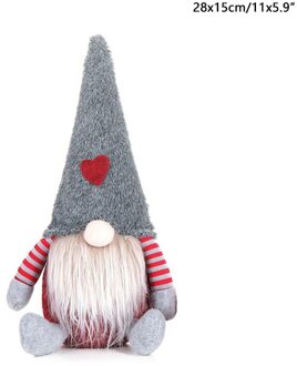 Navidad 2022 Handgemaakte Kerst Elf Pop Staande Zweedse Gnome Tomte Ornamenten Kerst Decoratie Woondecoratie Accessoires C-2