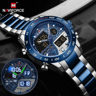 NAVIFORCE Luxury Brand Men Watch Military Digital Sport Wristwatch Mens Steel Strap Waterproof Clock Male Relogio Masculino 2020
