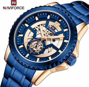 NAVIFORCE Luxury Sports Watches for Men Military Automatic Date Quartz WristWatch Waterpraoof Date Display Clock Reloj de hombre