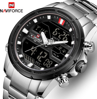 NAVIFORCE Watches for Men Luxury Brand Sport Quartz Wristwatch Waterproof Military Digital Male Clock Steel Relogio Masculino