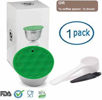 Navulbare Dolce Gusto Koffie Capsule Filter Rvs Druppelaar Hervulbare Permanente Voor Nescafe Machine Bpa Gratis Keuken single pack