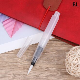Navulbare Kwast Water Kleur Borstel Zachte Aquarel Borstel Inkt Pen Voor Schilderen Calligraph Tekening Art Supplies blauw