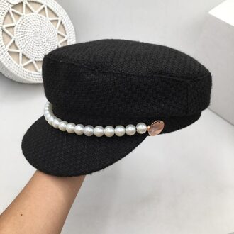 navy hoeden uit Europa en Amerika zijn zoete en stijlvolle naar een gebreide krantenjongenspet om een vizieren om vrouwen L 59 cm