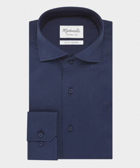 Navy katoen overhemd