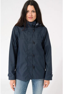 Navy regenjas hindeloopen - - maat 40 Blauw