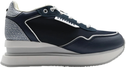 Navy Silver Sneakers Stijlvol Comfortabel Apepazza , Multicolor , Dames - 38 Eu,40 Eu,39 Eu,37 EU