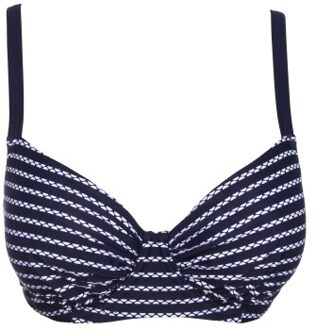Navy Stripe Bikini Underwire Bra * Actie * Blauw - B/C 44
