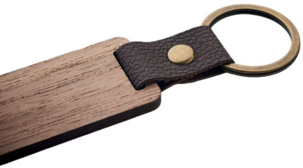 Nawkey walnoot sleutelhanger Bruin/groen - One size
