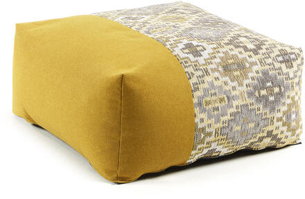 Nazca Poef 70 x 70 cm Geel