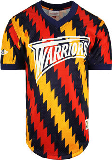 NBA Golden State Warriors Wordmark Mesh Heren T-shirt Veelkleurig - 2XL