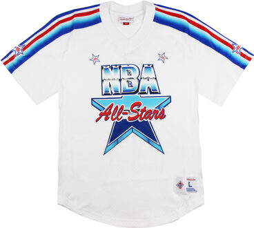 NBA Mesh All Star Heren T-shirt Wit - XL