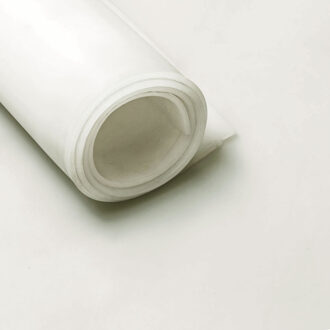 NBR FDA Keur rubber op rol - Dikte 10 mm - Rol van 7 m2 - REACH confor Wit