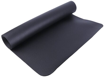 Nbr Oefening Mat Gym Fitness Apparatuur Voor Loopband Fiets Beschermen Vloer Yoga Mat Running Machine Schokbestendig Pad Zwart 1 60x180 cm