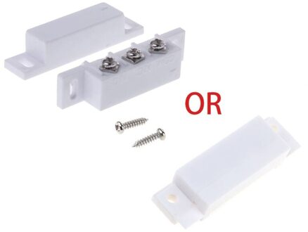 Nc Geen Magnetische Contact Schakelaar Deur Sensor Wired Metal Roldeur Alarmsysteem T3EB