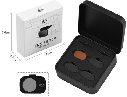 Nd Lens Filters Voor Mavic Mini/Mini 2 Nd 8 16 32 64 Set Filter Kit Voor Dji Mini 2 ND8 ND16 ND32 ND64 Camera Drone Accessoire ND4