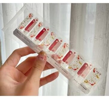 ND01 Lucky Fish Self-Adhesive Design Nail Polish Wraps 1 set