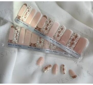 ND20 Orange Bloom Cascade Self-Adhesive Design Nail Polish Wraps 1 set