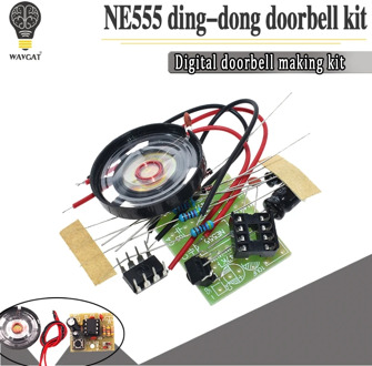 NE555 Doorbell Suite Electronic Production Doorbell Suite DIY Kit Ding dong doorbell PCB welding laboratory