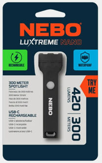Nebo Luxtreme Nano Zaklamp Zwart - One size