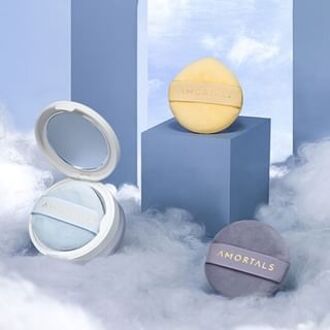 Nebula Loose Powder Puff Set - 2 Types Small Puff Set (3pcs, 55*13mm)