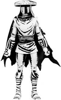 Neca Teenage Mutant Ninja Turtles Action Figure Elite Foot Ninja Guard Black & White 18 cm