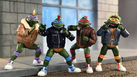 Neca Teenage Mutant Ninja Turtles (Cartoon) Action Figures 4-Pack Punk Turtles 18 cm