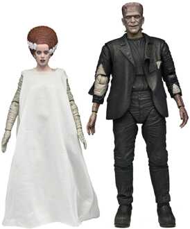 Neca Universal Monsters Action Figures 2-Pack Bride of Frankenstein 90th Anniversary The Monster & His Mate 18 cm