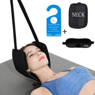 Neck Head Hammock Traction Massager Cervical Tools Posture Pain Relief Relaxation with Free Eye Mask