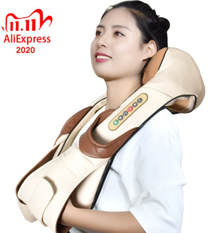 Neck Massager Electric Shiatsu for Back Body Shouder Massage Roller Car Relaxer Massageador Masajeador Health Care