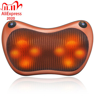 Neck Massager Pillow Car Home Office Cervical Shiatsu Massage Neck Back Waist Body Electric Massage Cushion Masage Gift