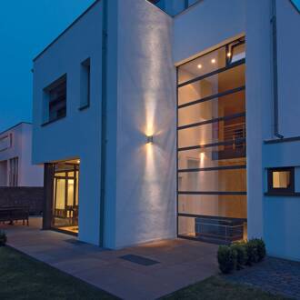 Nederland 2850245620 ROX OUT WALL ROX UP-DOWN OUT alu geborsteld 2xGU ROX UP-DOWN OUT alu geborsteld 2xGU10