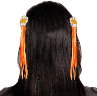 Nederland Haarclip Set Oranje Met Kroon