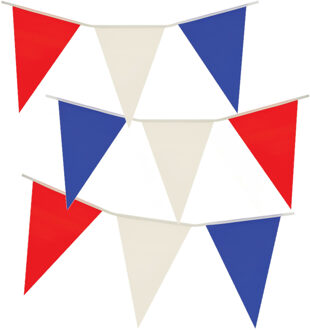 Nederland/Holland rood/wit/blauw vlaggenlijn 7 meter set van 3