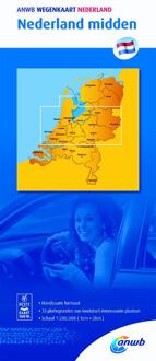Nederland midden 1:200000 - Boek ANWB (9018042013)
