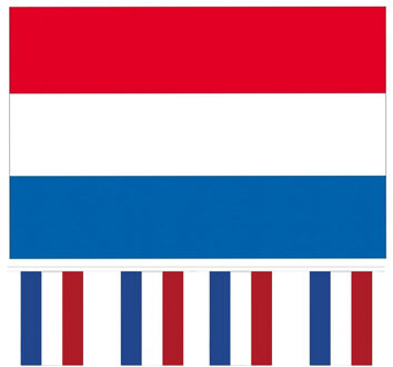 Nederland vlaggen versiering set binnen/buiten 2-delig