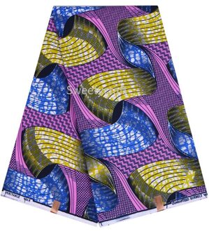 Nederlands Wax Afrikaanse Naaien Doek Voor Vrouwen Pagne Nigeria Super Ghana Geometrie Print Holland Ankara Tissu 100% Polyester