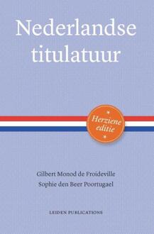 Nederlandse titulatuur - Boek Gilbert Monod de Froideville (9087282656)