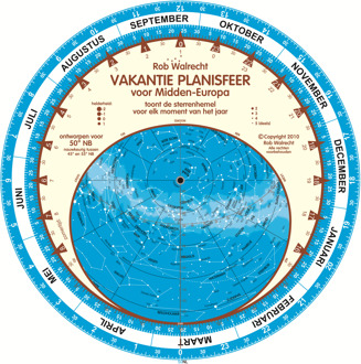 Nederlandse vakantie-planisfeer voor Midden-Europa (50 granden) - Boek Rob Walrecht (9080149691)