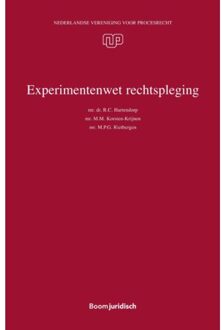 Nederlandse Vereniging voor Procesrecht 41 -   Experimentenwet rechtspleging