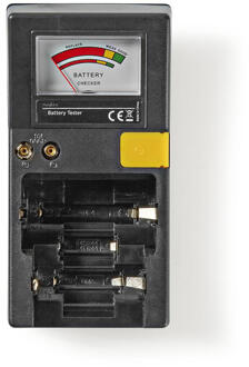Nedis batterijentester voor AA-, AAA-, C-, D-, 9V- en knoopcelbatterijen