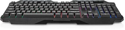 Nedis Bedraad Gaming Toetsenbord - GKBD110BKUS Zwart