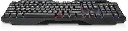 Nedis Bedraad Gaming Toetsenbord - GKBD110BKUS Zwart