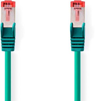 Nedis CAT6 Netwerkkabel | RJ45 Male | RJ45 Male | S/FTP | 0.50 m | Rond | LSZH | Groen | Label - CCGL85221GN05