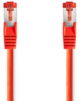 Nedis CAT6 Netwerkkabel | RJ45 Male | RJ45 Male | S/FTP | 15.0 m | Rond | LSZH | Rood | Label - CCGL85221RD150