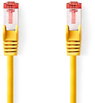 Nedis CAT6 Netwerkkabel | RJ45 Male | RJ45 Male | S/FTP | 2.00 m | Rond | LSZH | Geel | Label - CCGL85221YE20