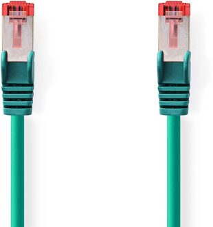 Nedis CAT6 Netwerkkabel | RJ45 Male | RJ45 Male | S/FTP | 5.00 m | Rond | LSZH | Groen | Label - CCGL85221GN50